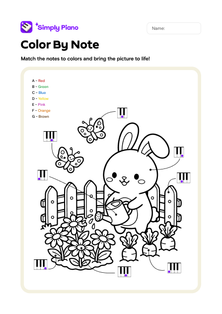 Color by Note - Bunny preview